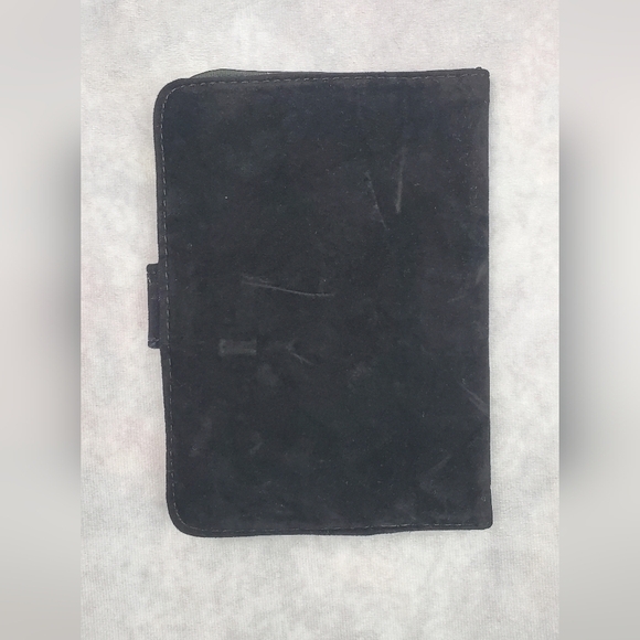 Passport Wallet‎ Black Velvet Floral  Embroidered - Picture 2 of 10